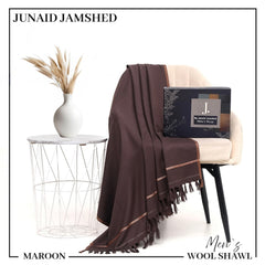J. Premium Winter Shawl for Men JWS mahroon
