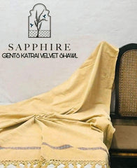 Sapphire Premium Velvet Shawl PVS 4015