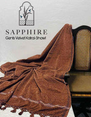 Sapphire Premium Velvet Shawl PVS 4018