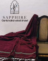 Sapphire Premium Velvet Shawl PVS 4012