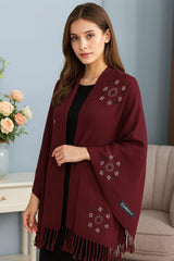Women Warm Winter ( Print Pashmina Wool )) 0266